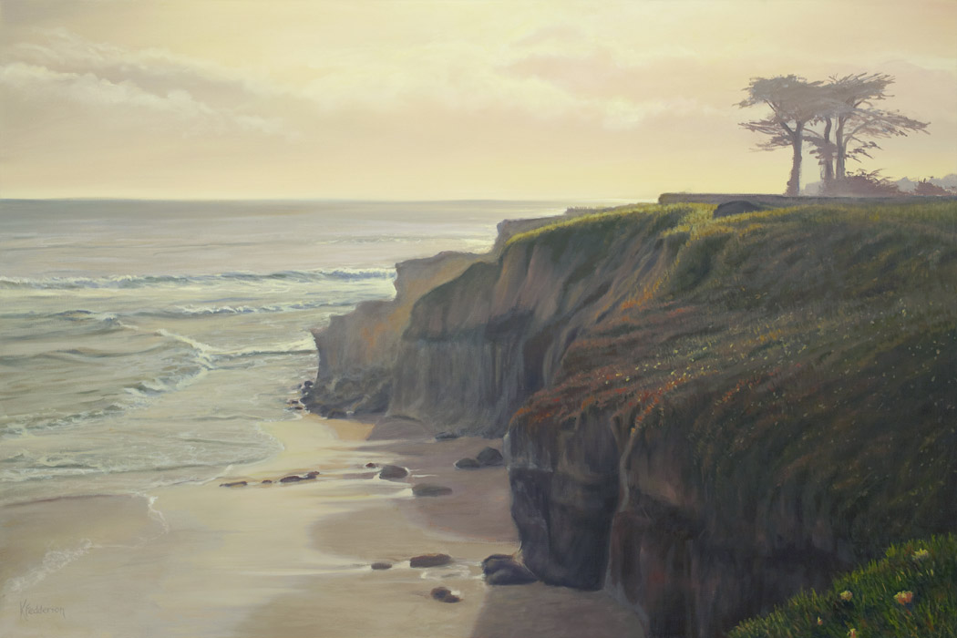 painting of santa cruz california