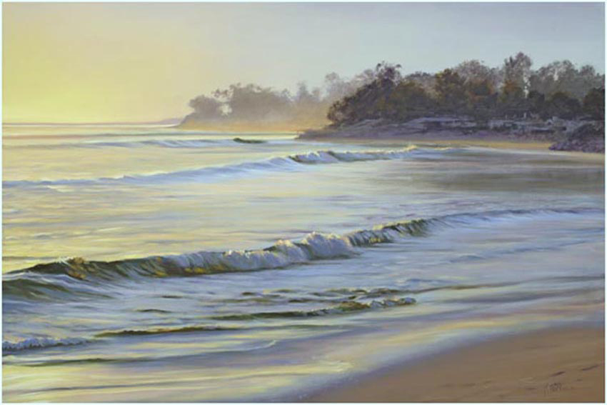 santa barbara beachs painting