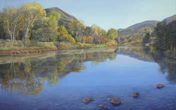 Santa ynez river landscape painting