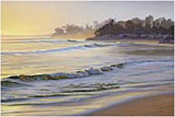 padaro Beach Walk painting by Karen Fedderson