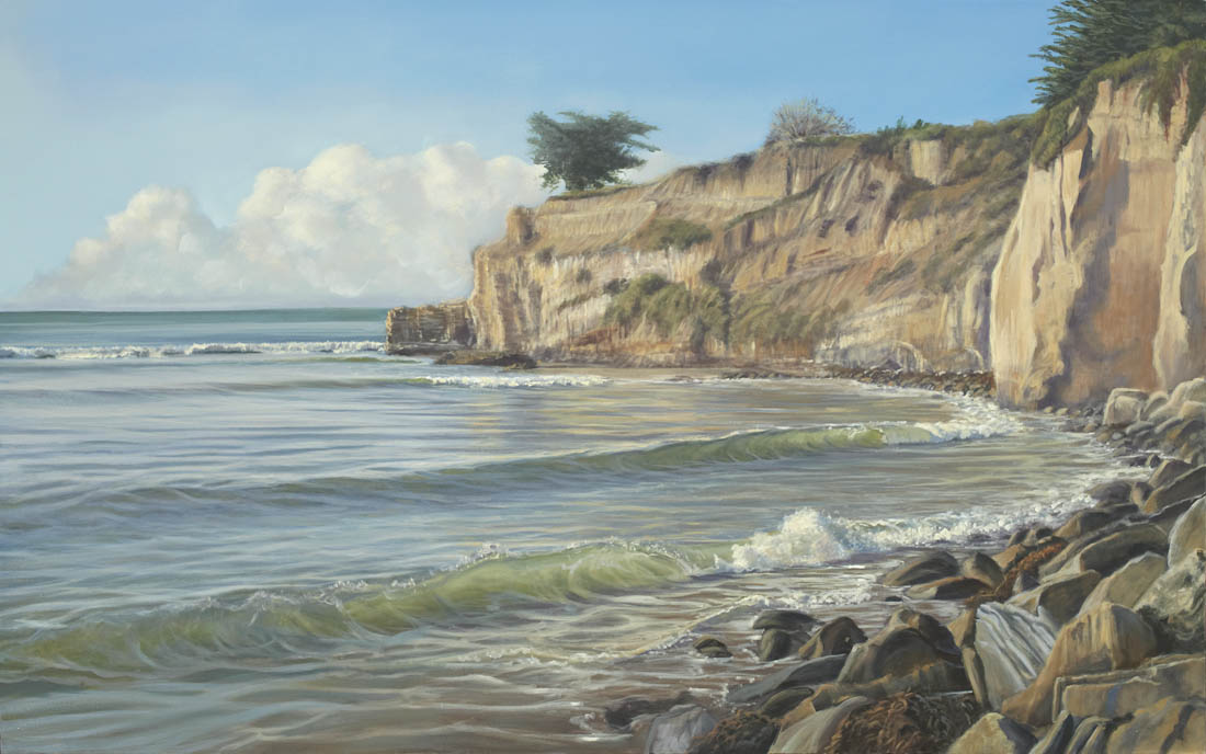 santa barbara beach painting