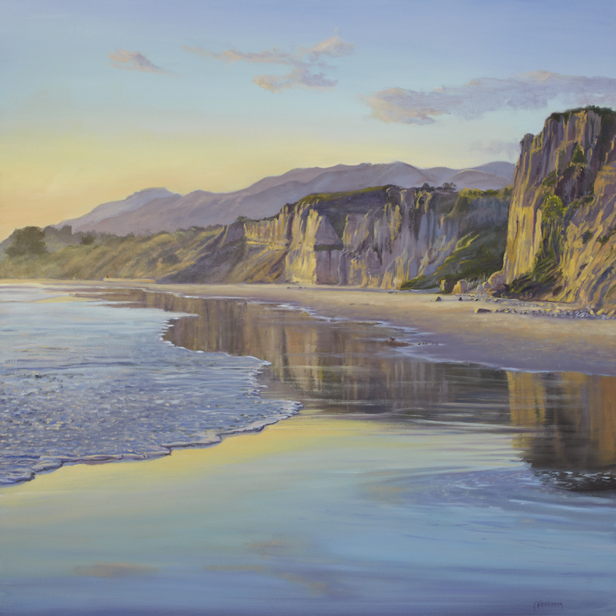 Summerland Beach reflections