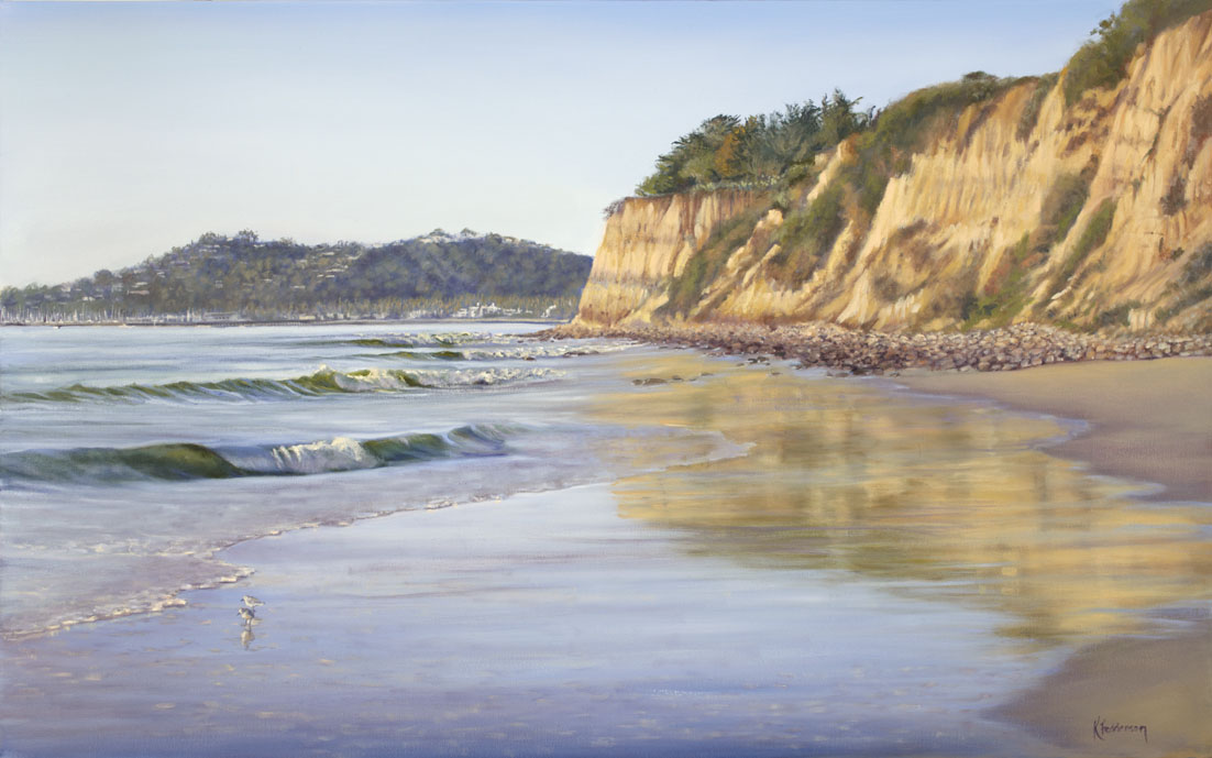 santa barbara beach painting