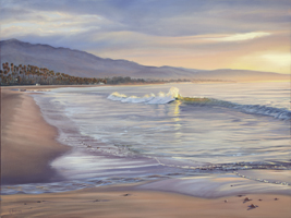 santa barbara sunset painting